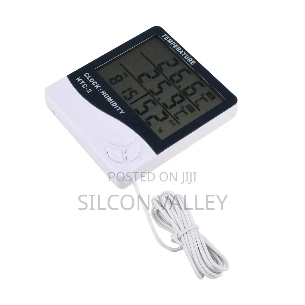 LCD Digital Hygrograph Clock, Thermometer,Hygrometer,Indoor Outdoor
