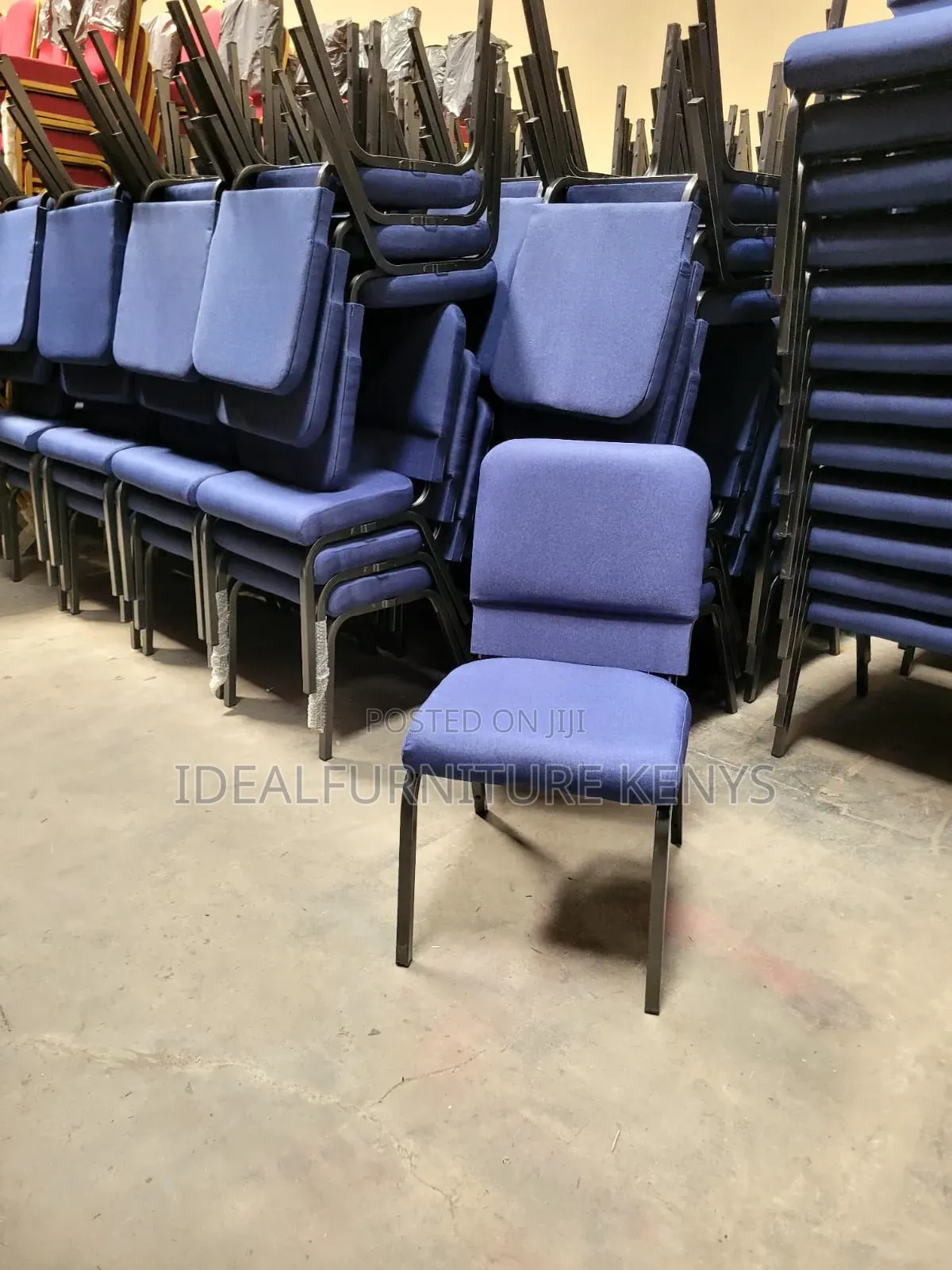 Blue Fabric Seat