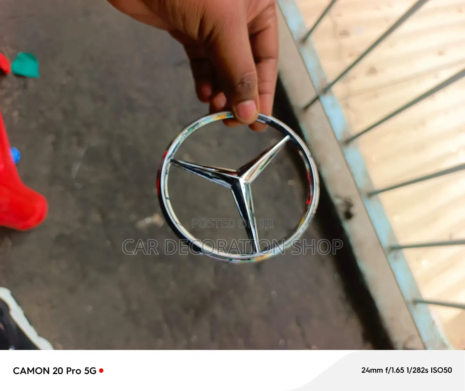 Mercedes Benz Cars Rear Trunk Lid Silver Emblem