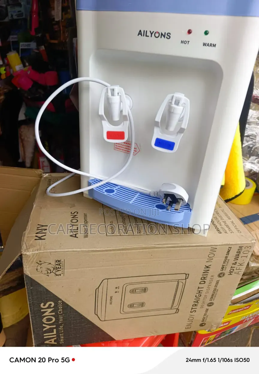 Table Top Water Dispenser With Two Push Taps