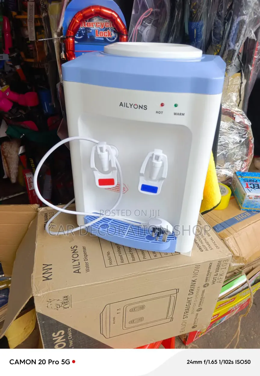 Table Top Water Dispenser With Two Push Taps