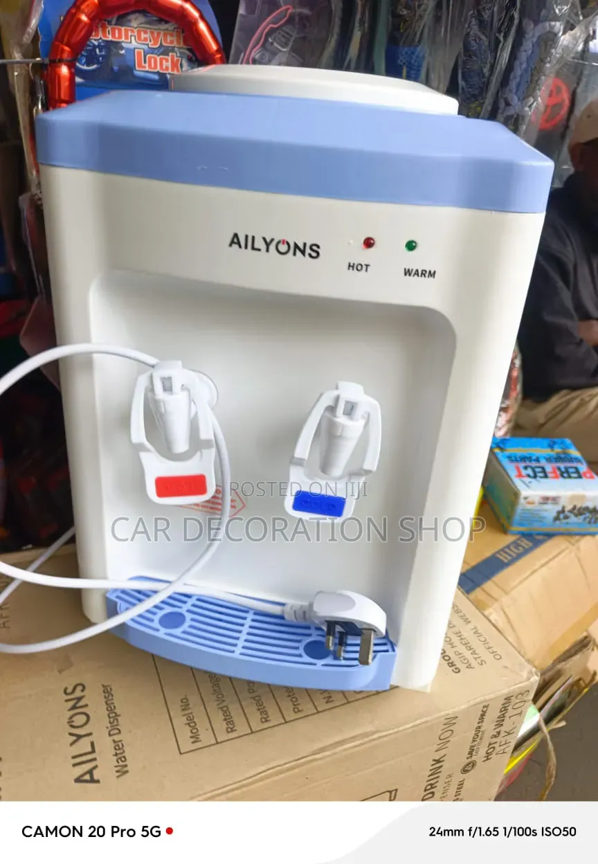 Table Top Water Dispenser With Visual Button for Hot and Normal Taps