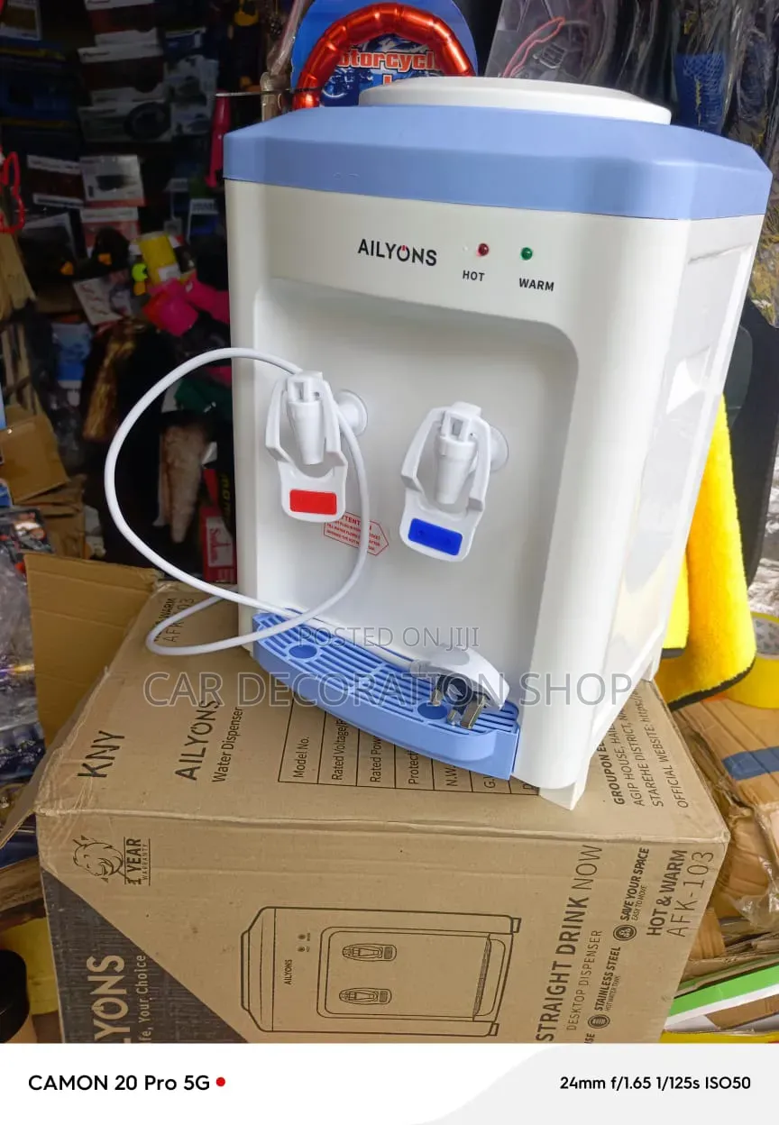 Table Top Water Dispenser With Visual Button for Hot and Normal Taps