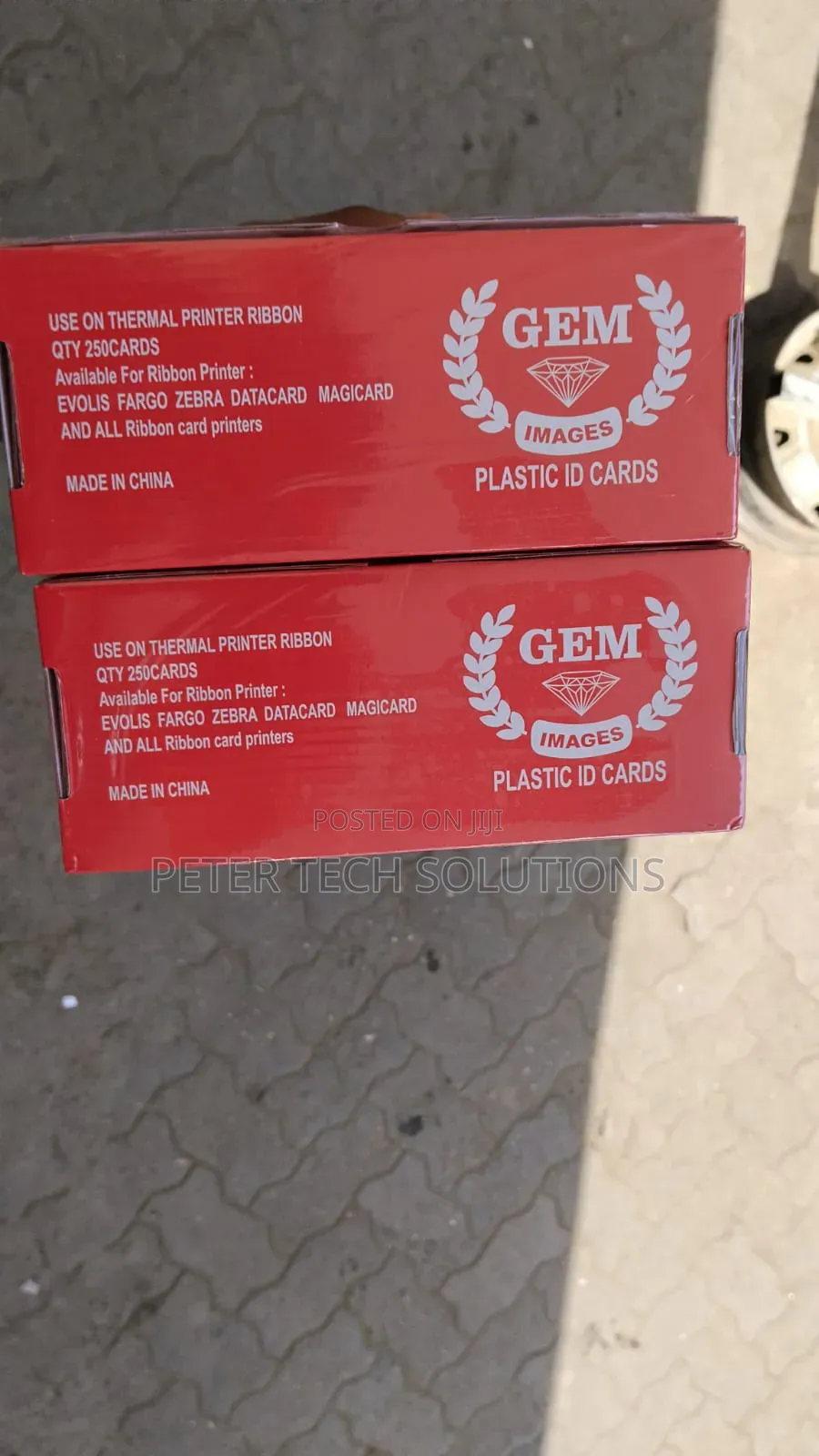 Gem Plain White High Quality ID PVC Cards-250 Plastic Id Cards
