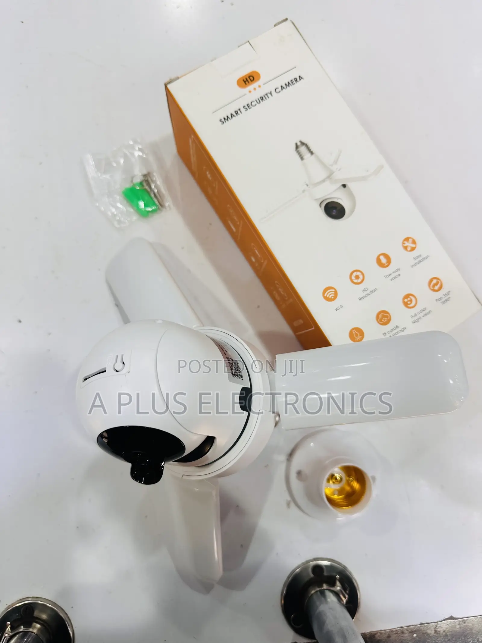 Fan Blade CCTV Bulb Camera – 360° Panoramic Security Camera