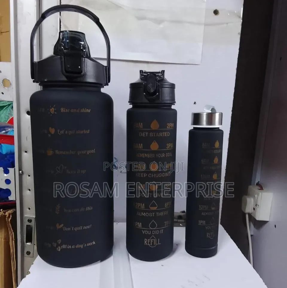 3 in 1 Motivational Water Bottle Available at the Shop