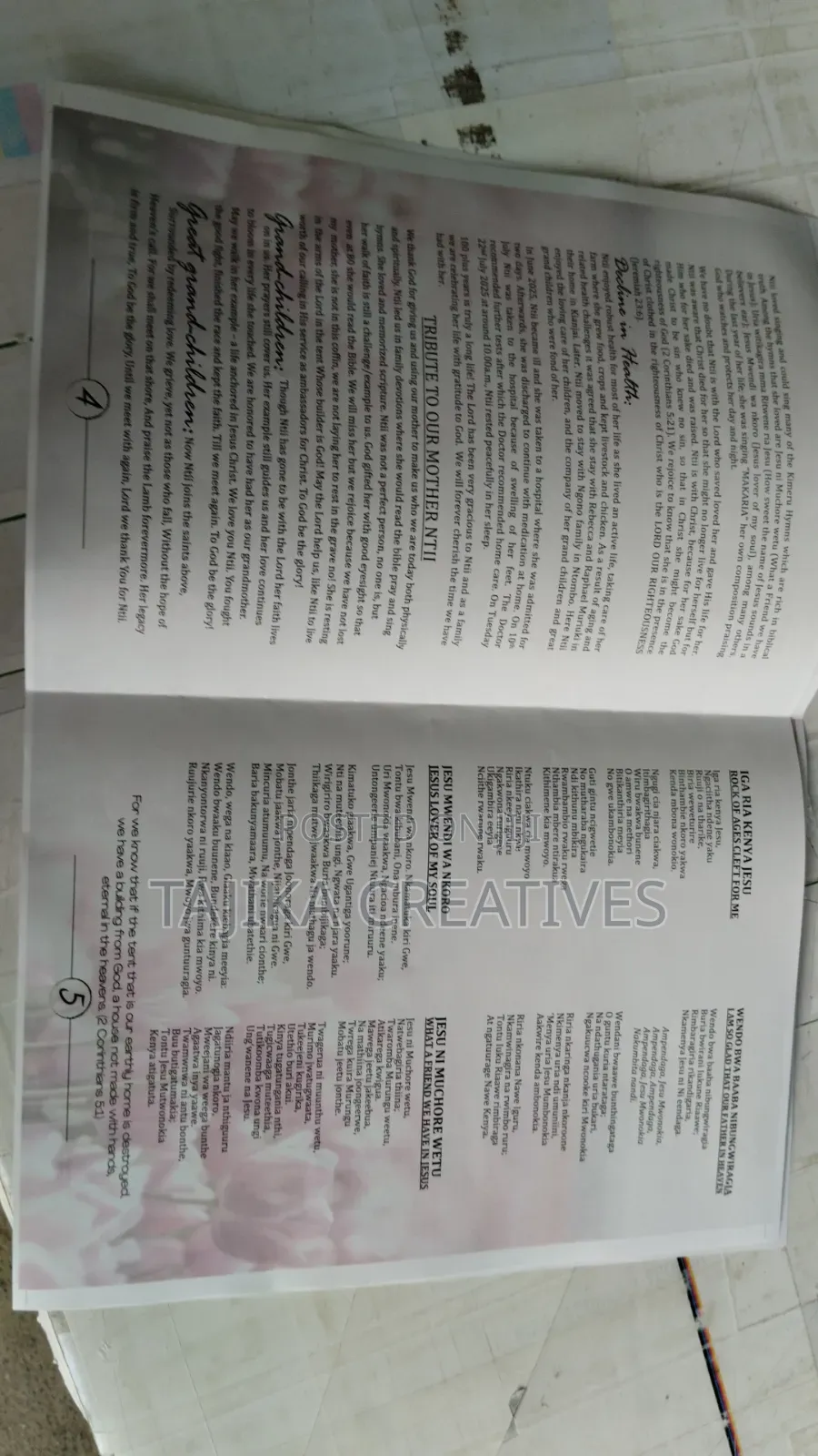 Funeral Programs Printing