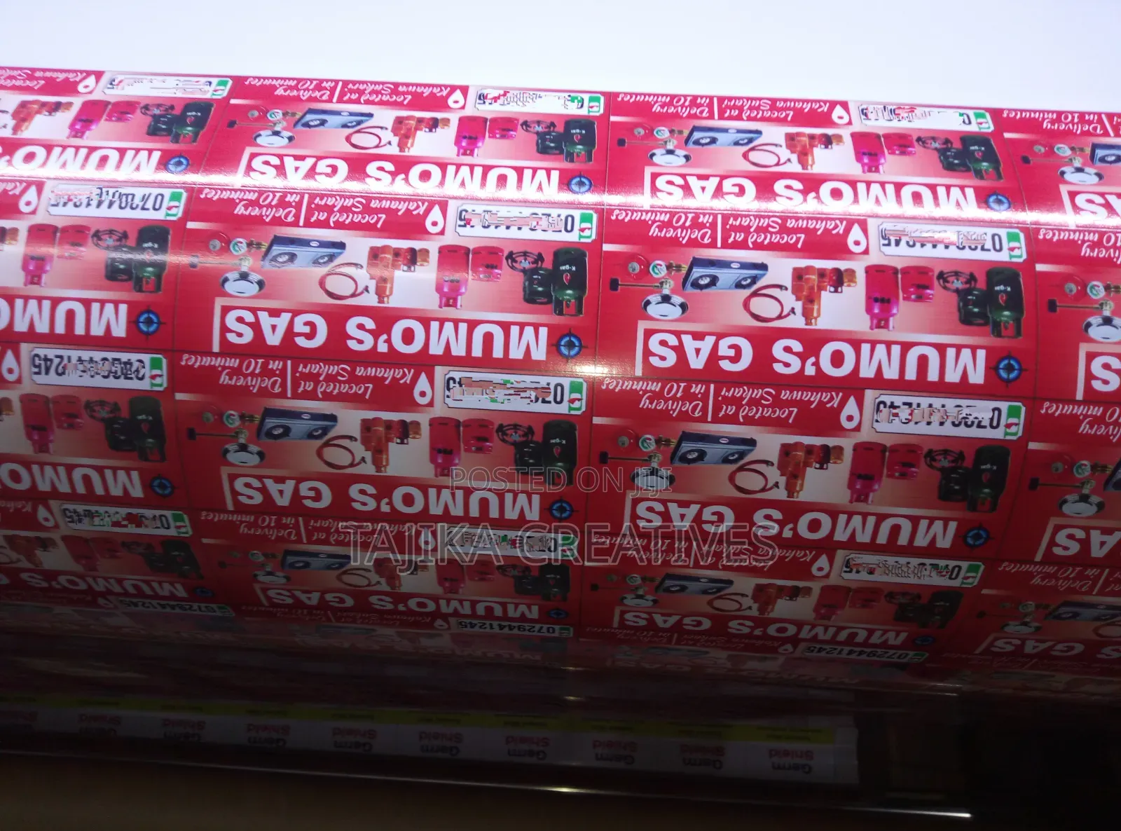 Gas Sticker Labels