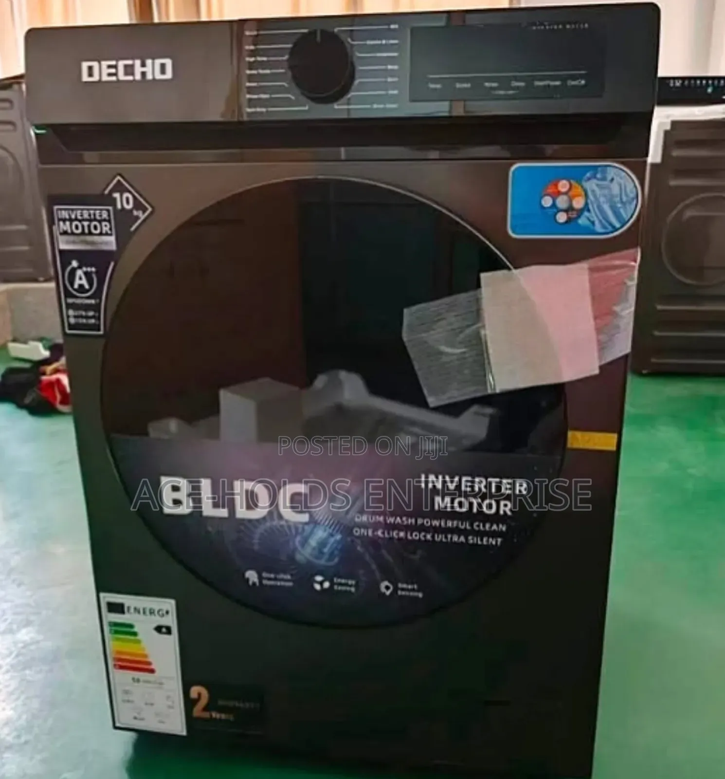 Decho 10kg Front Load Washing Machine - Wash-Spin Program