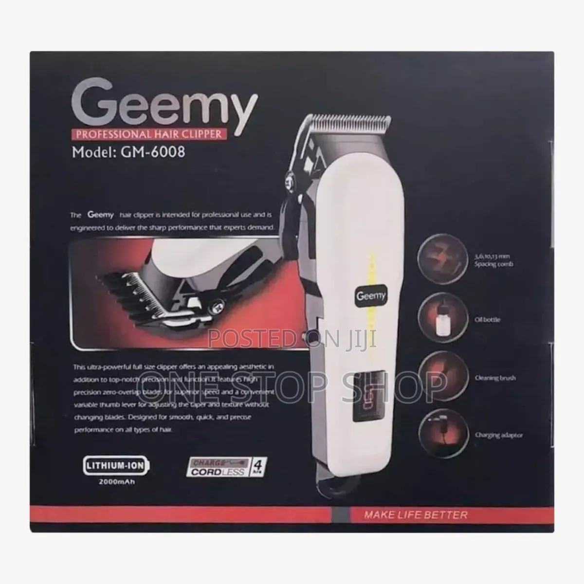 Rechargeable Wireless Hair &Beard Trimmer Shaver