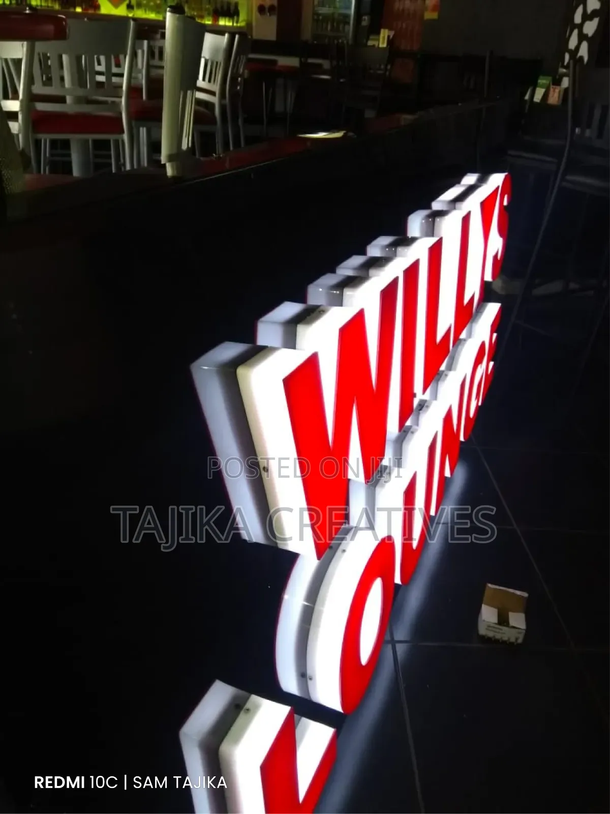 Lounge 3D Illuminated Signage
