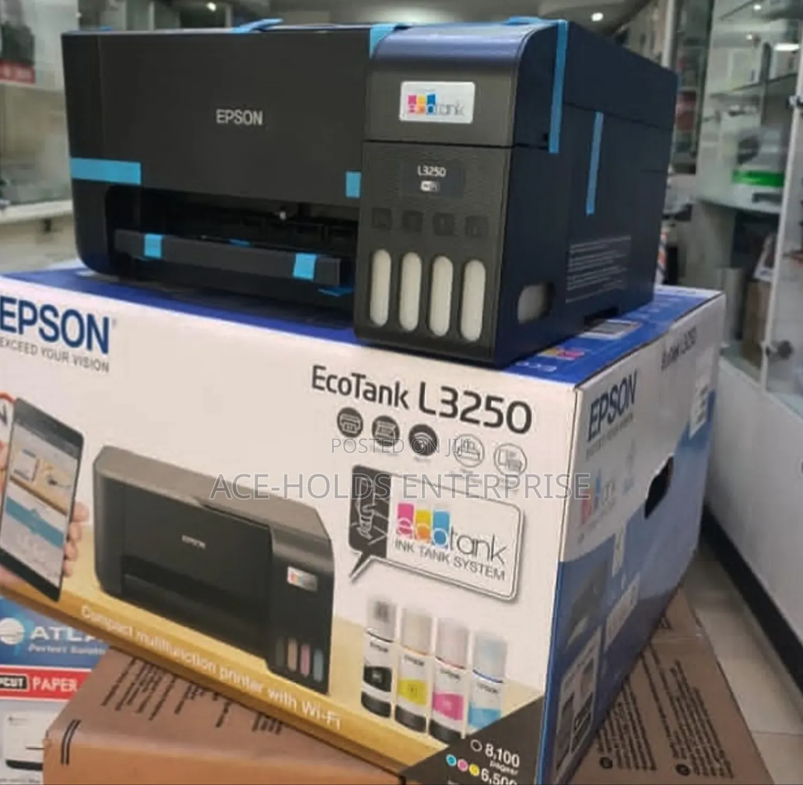 Epson Ink Tank System - Multifunctional Printer Black/ Colored L3250