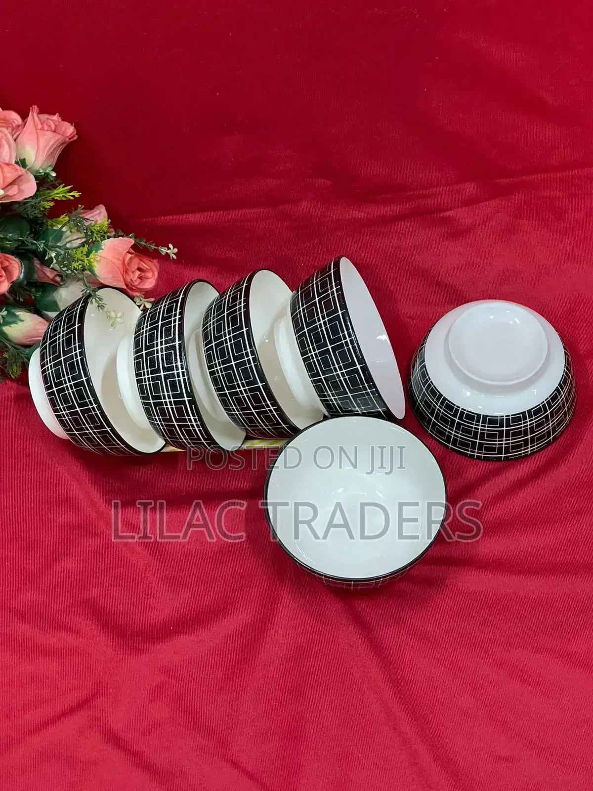 Ceramic 5.5" Bowl Set of 6pcs City