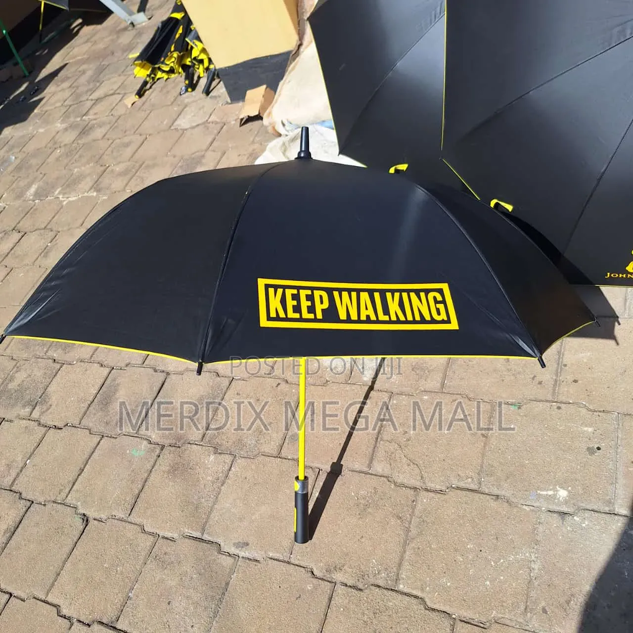 Black Yellow Umbrella,Umbrella