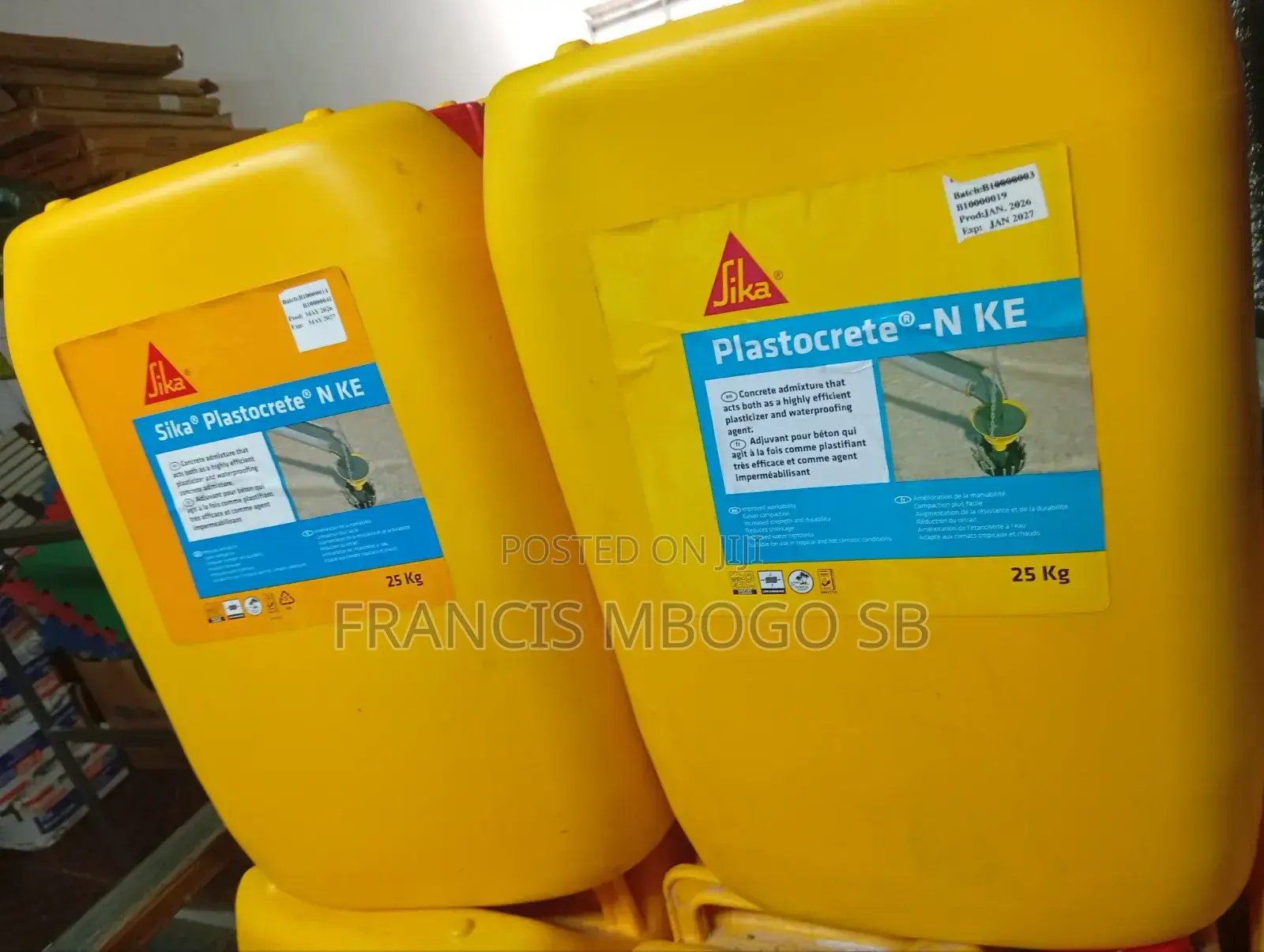 Water Resistance/ Plastocrete N Admixture