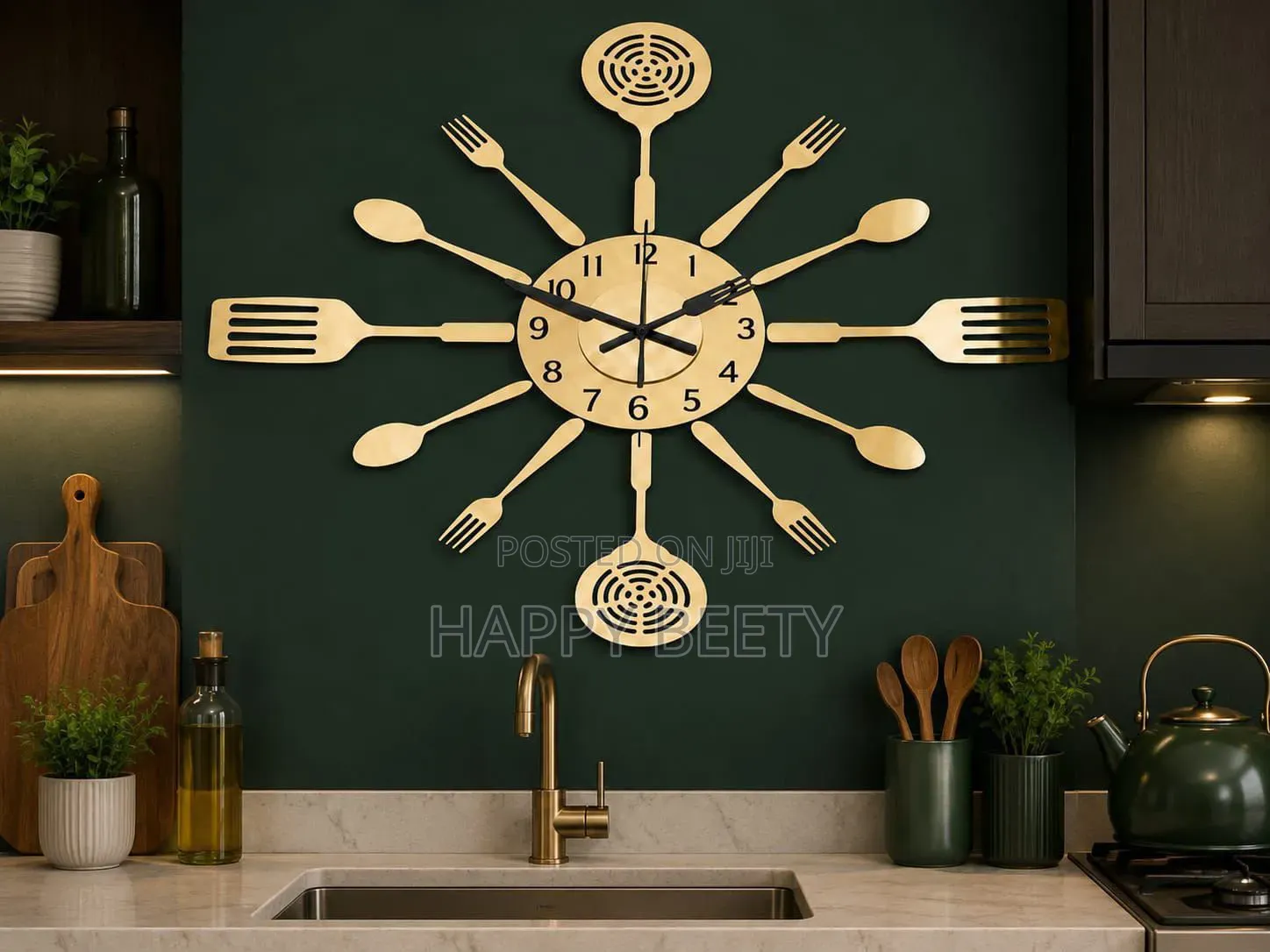  Kitchen Tool Set Acrylic DIY Wall Clock