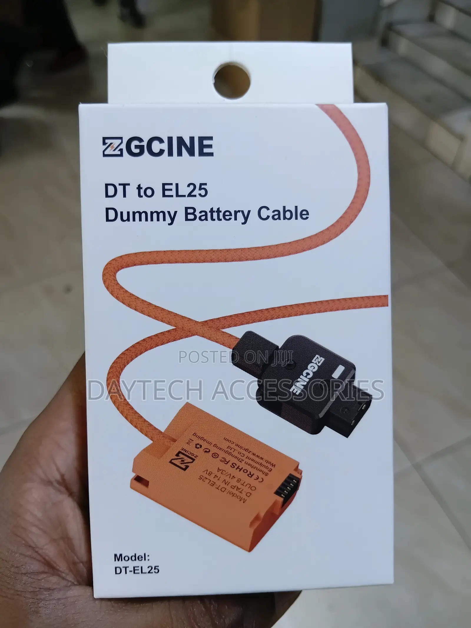 ZGCINE DT-EL25 D-Tap to LP-E25 Dummy Battery Cable