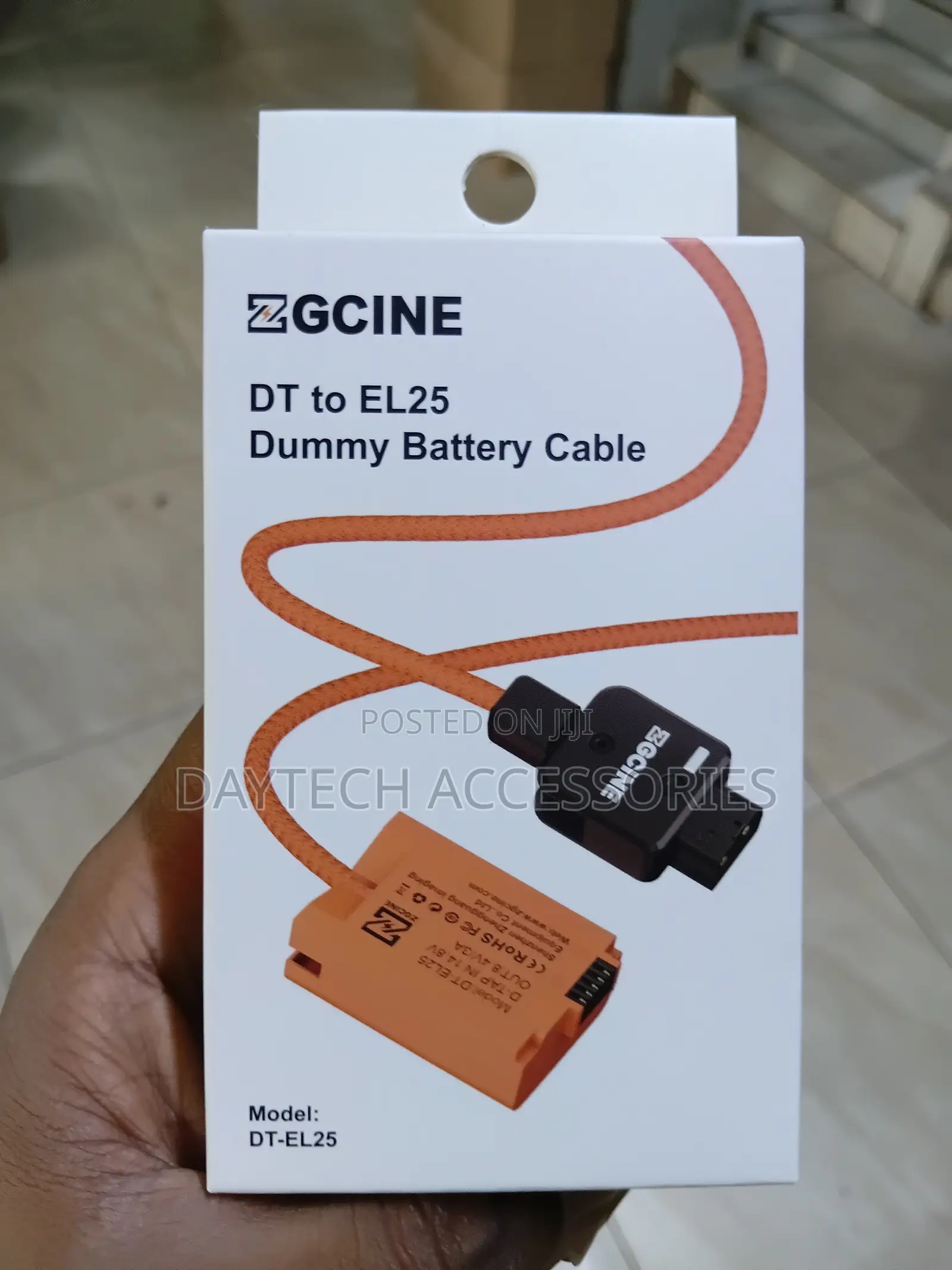 ZGCINE DT-EL25 D-Tap to LP-E25 Dummy Battery Cable