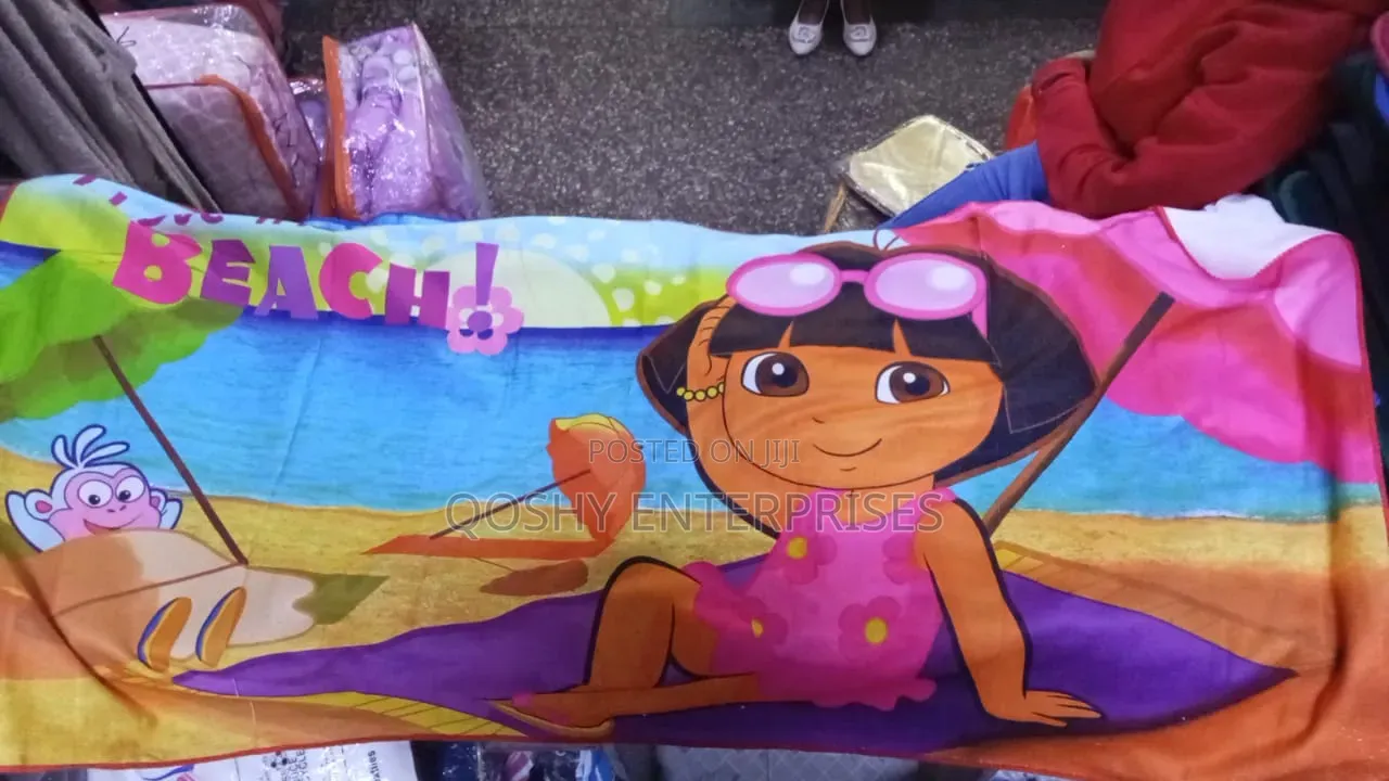 Cartoon Themed Kids Towel