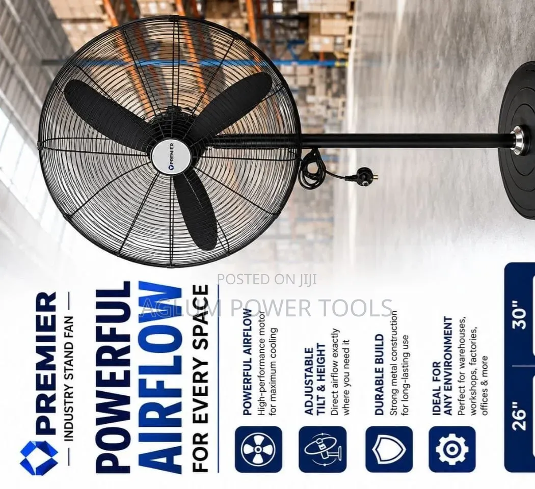 Premier Industrial Stand Fan 26' 30 '