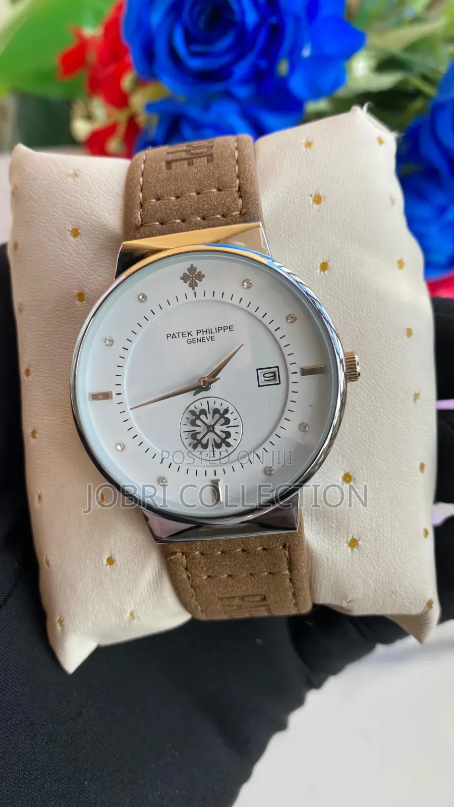 Patek Philippe Simple Leather Strap Watch