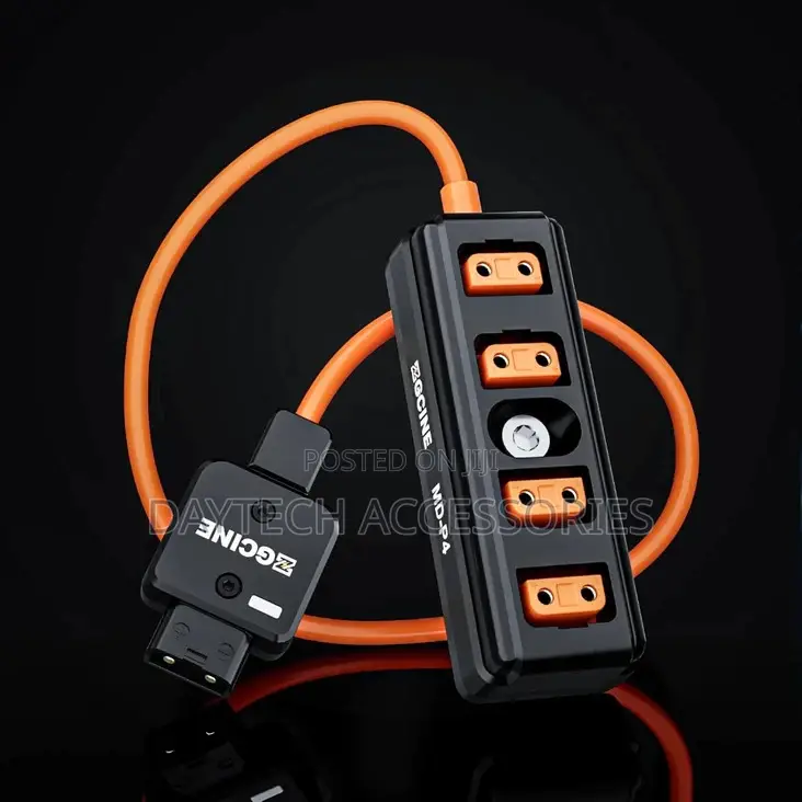 ZGCINE MD-P4 Male D-Tap to 4-Port Female D-Tap Splitter Adapter 60CM.