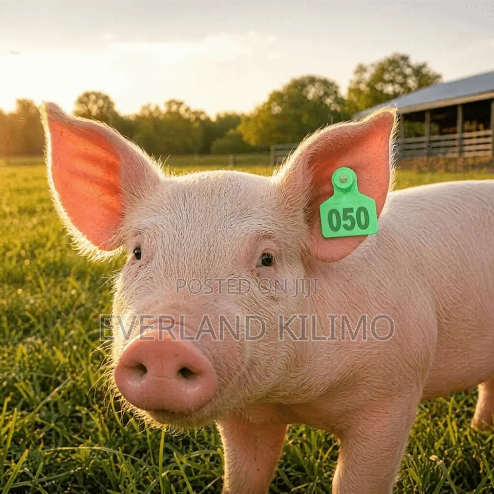 Small Numbered Ear Tags for Record of Pigs