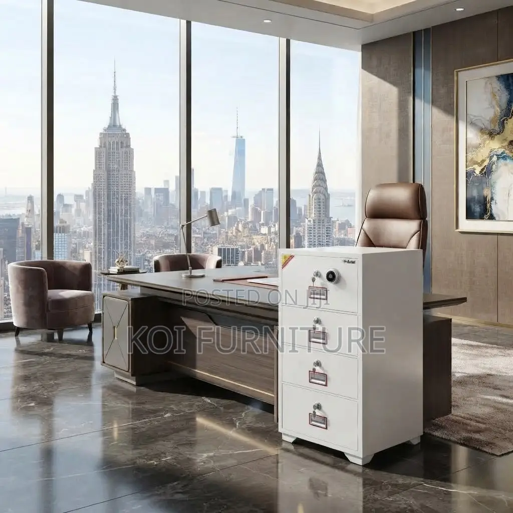 Office Safe; Executive Metallic Gray Digital Heavy Duty Office Safe