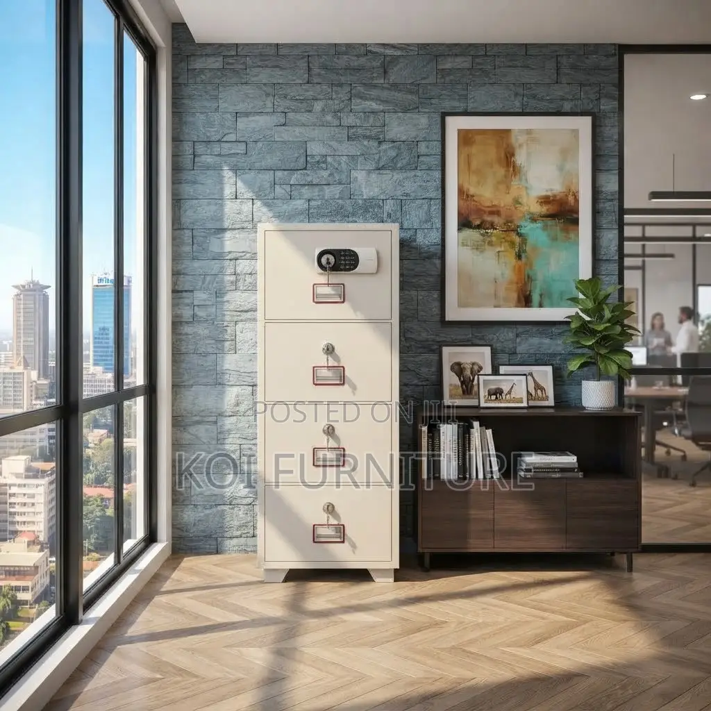 Office Safe; Executive Metallic Gray Digital Heavy Duty Office Safe