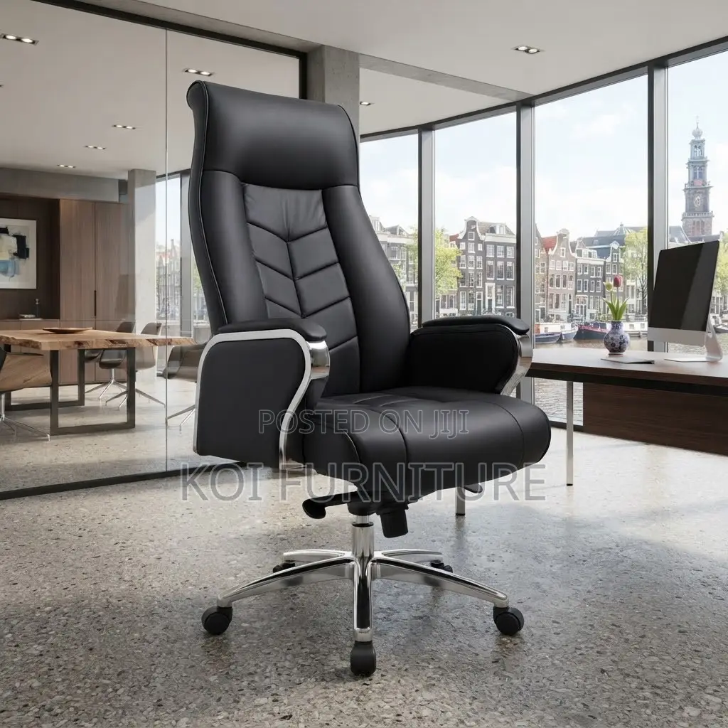 Office Chairs; Executive High Backrest Office Leather Chairs