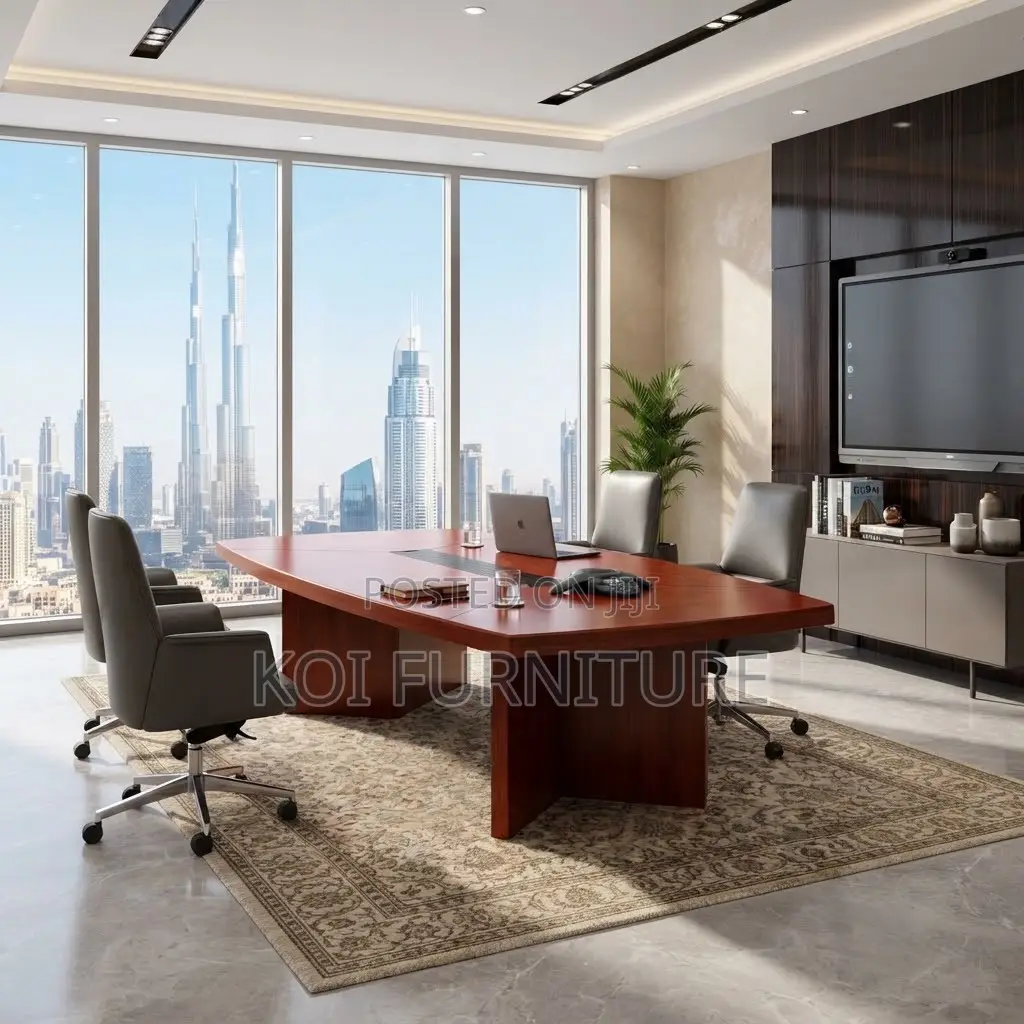 Boardroom Table; 3 Meters Mahogany Executive Modern Boadroom Table