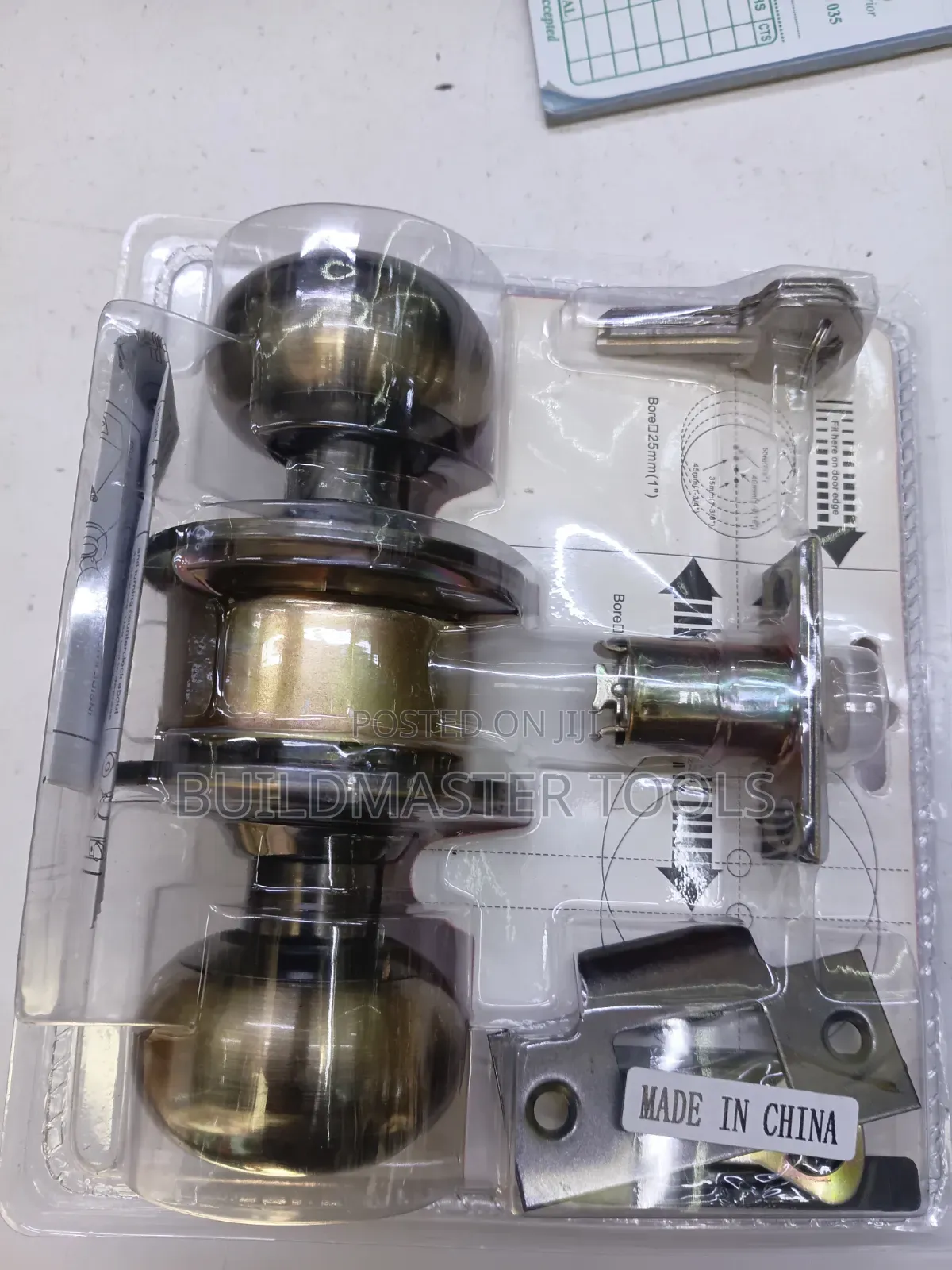 Fly Globe 5791ab-Et Entrance Door Knob Lock Set