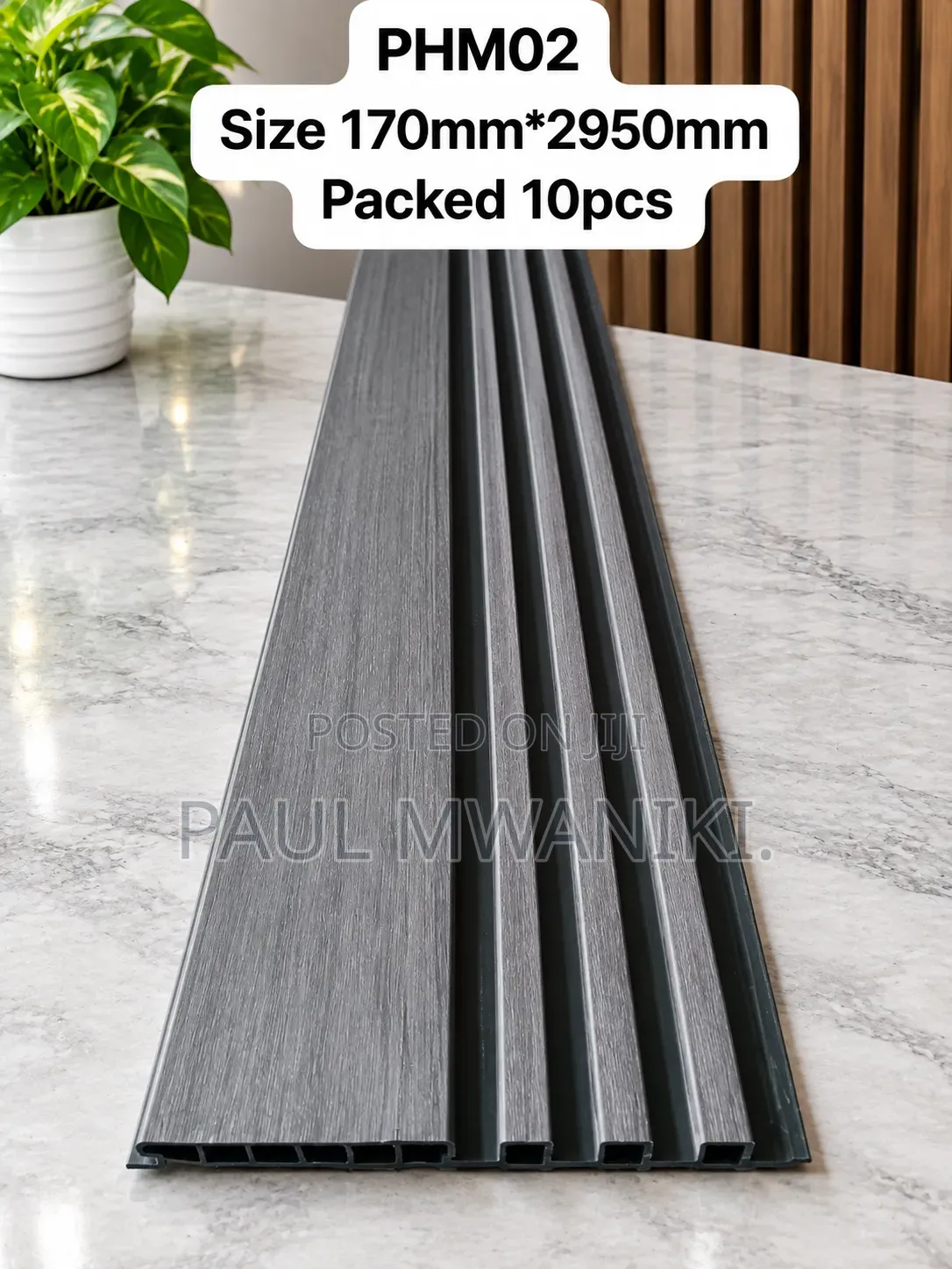 WPC Wall Panel / Flutted Wall Panels– 170mm × 2950mm