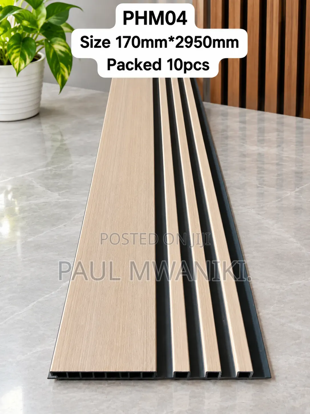 WPC Wall Panel / Flutted Wall Panels– 170mm × 2950mm