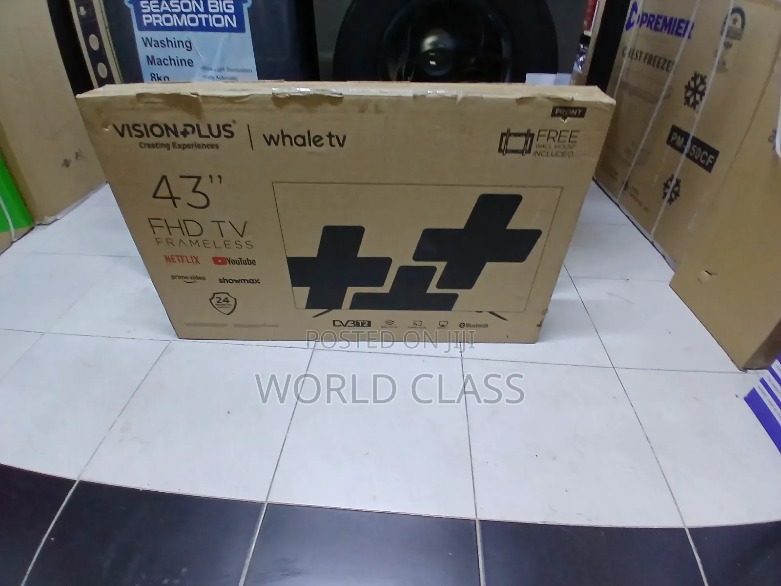 Vision Plus 43-Inch FHD Frameless Smart TV Powe