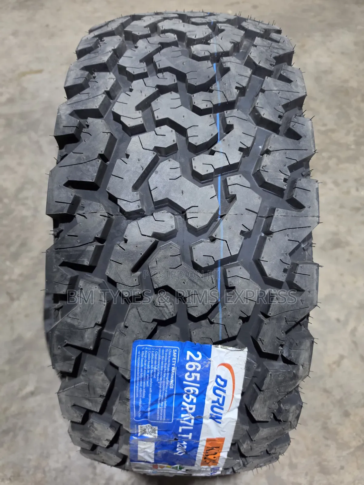 265 /65 R17 Durun Tyres (10ply)(All Terrrain)