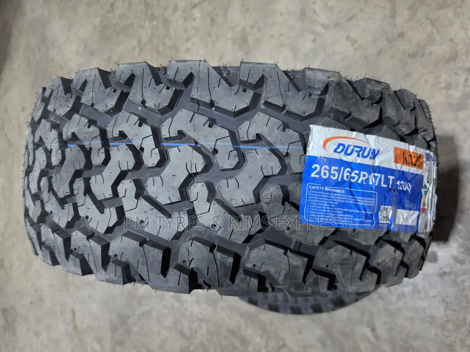 265 /65 R17 Durun Tyres (10ply)(All Terrrain)