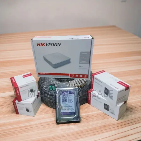 High Definition 4 Hikvision Full HD CCTV Cameras Complete System Kit