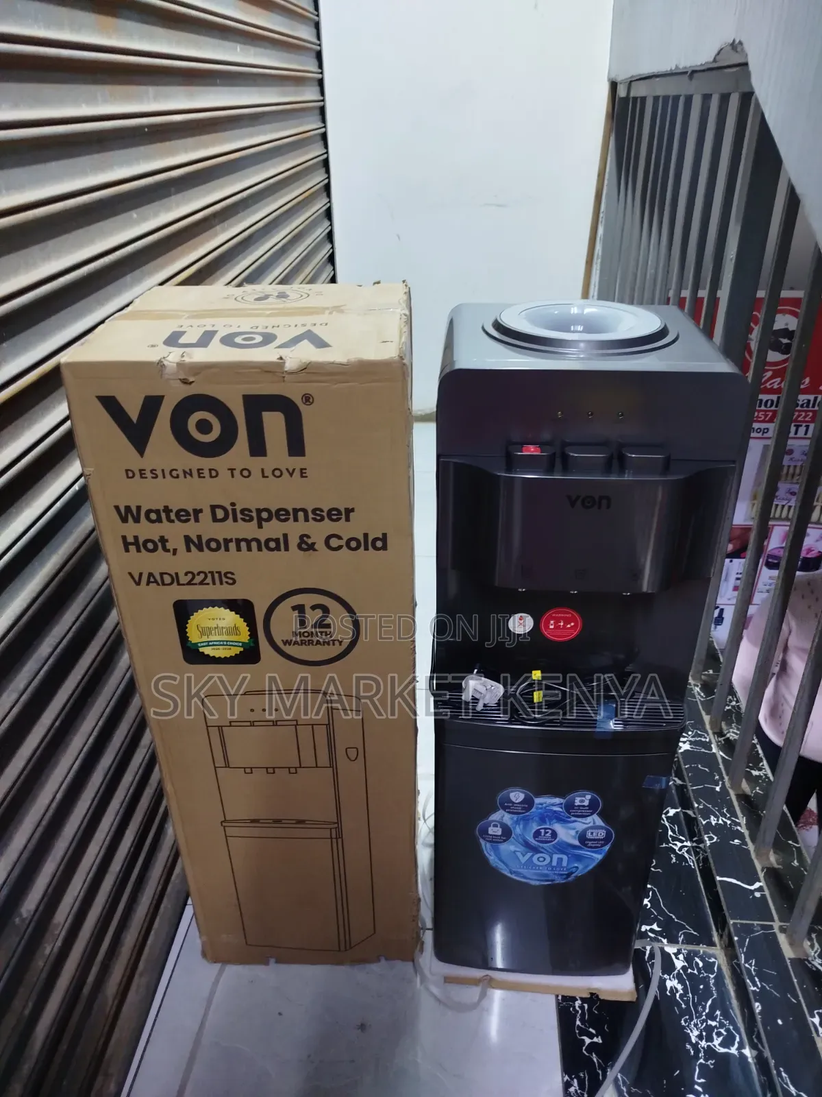 Von Water Dispenser Top Load 3 Taps ,Hot,cold and Normal