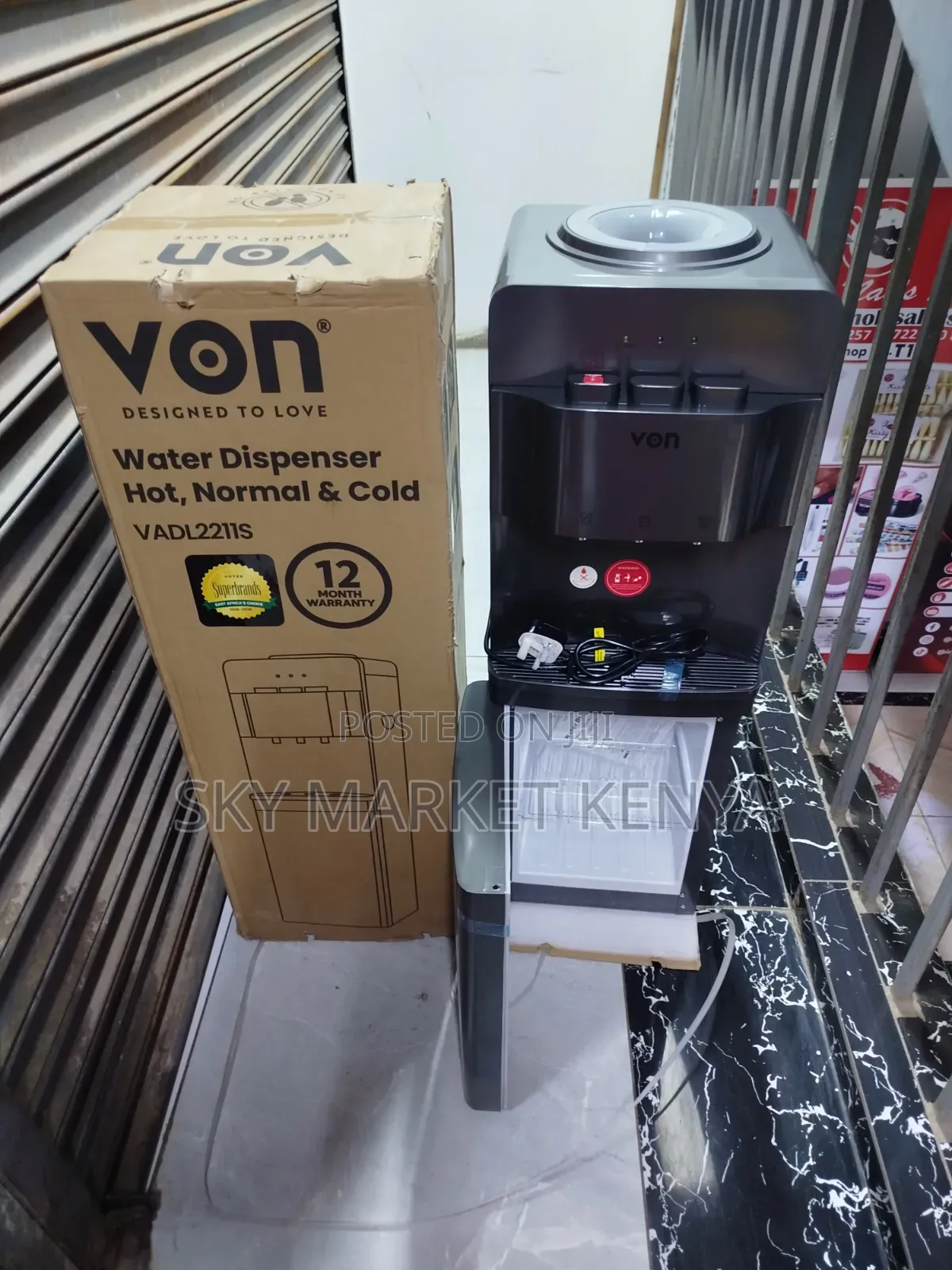 Von Water Dispenser Top Load 3 Taps ,Hot,cold and Normal