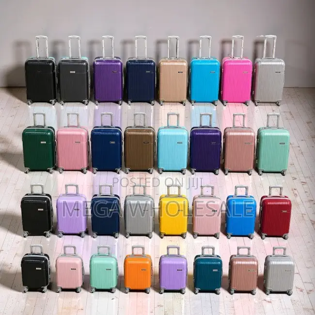 Durable Lightweight 3-in-1 Unbreakable Rubber Plastic Suitcase Bags.