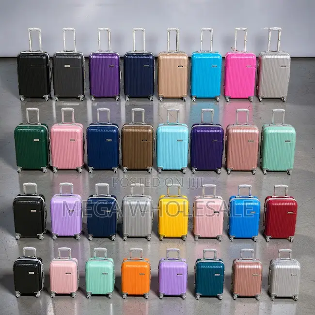 Durable Lightweight 3-in-1 Unbreakable Rubber Plastic Suitcase Bags.