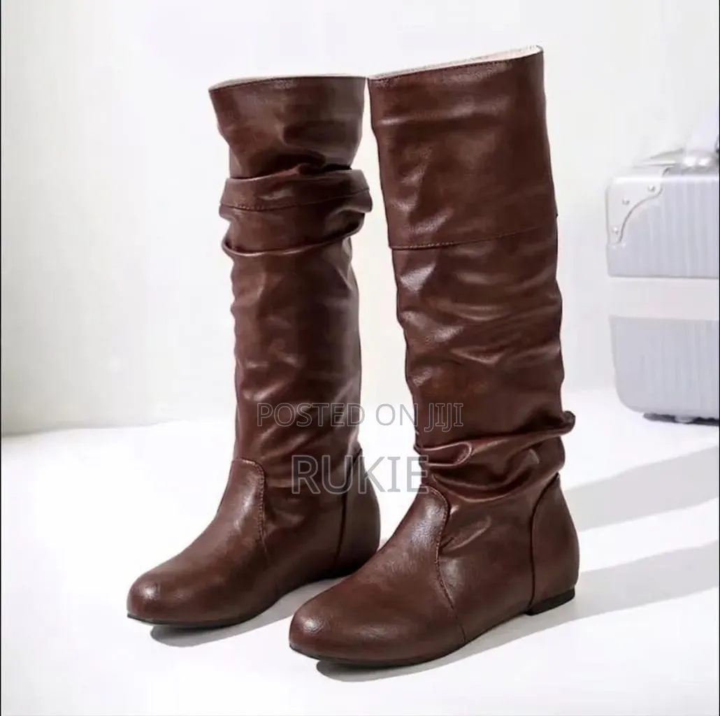 Leather Thigh Boots