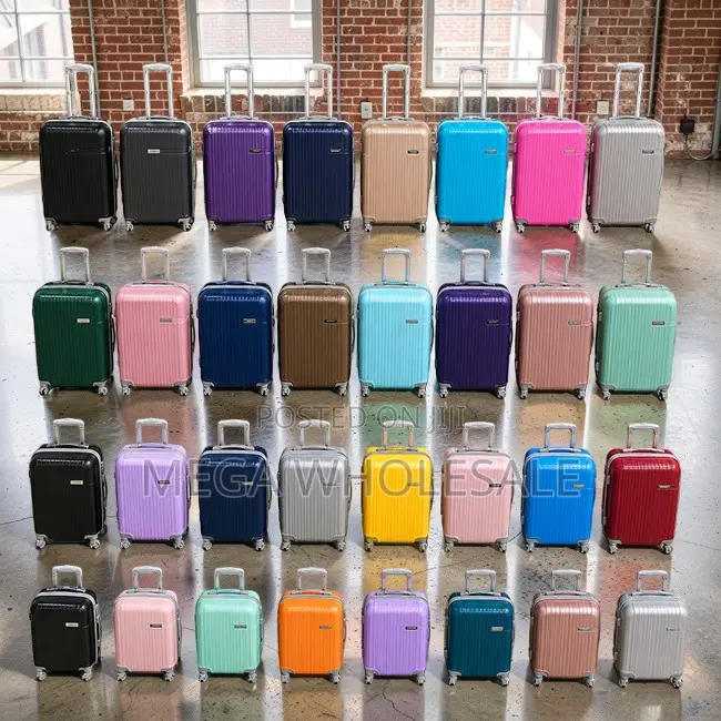 Stylish Durable 3-in-1 Unbreakable Rubber Plastic Suitcase Bags