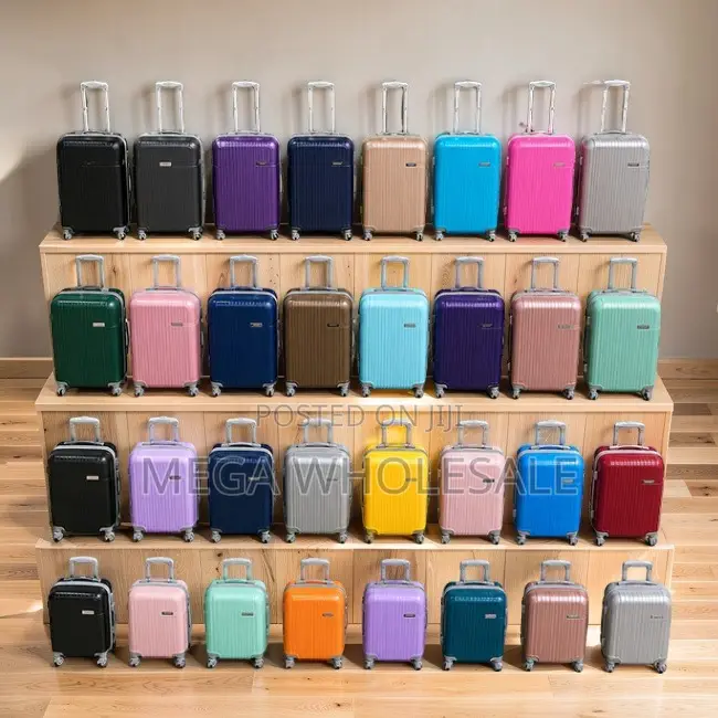 Tough Reliable 3-in-1 Unbreakable Rubber Plastic Suitcase Bags