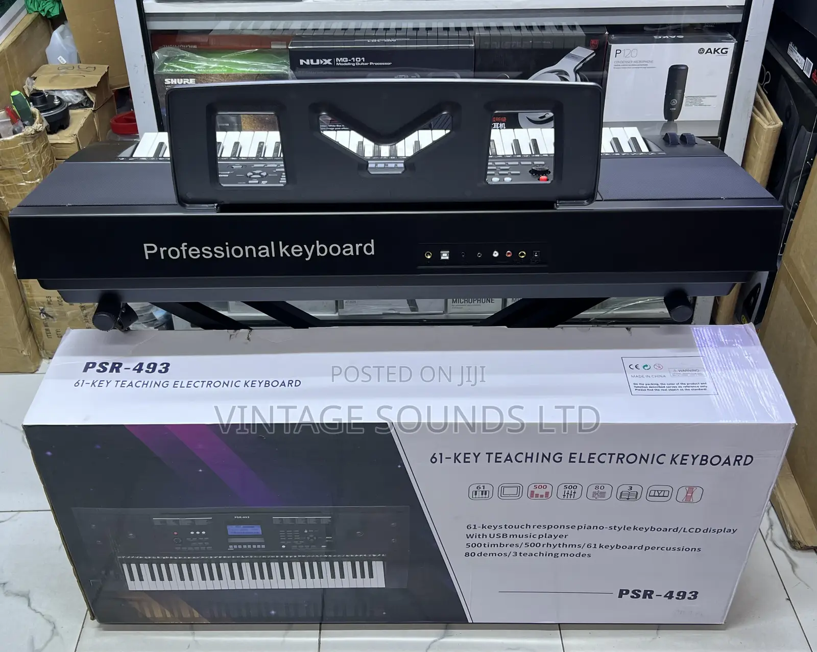 PSR-493 Professional 61-Key Keyboard for Learning Performance