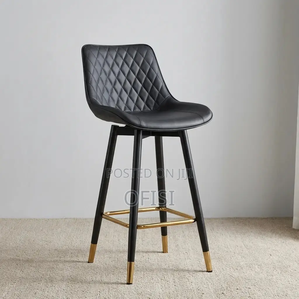 Bar Stool; Modern Leather Counter Stool