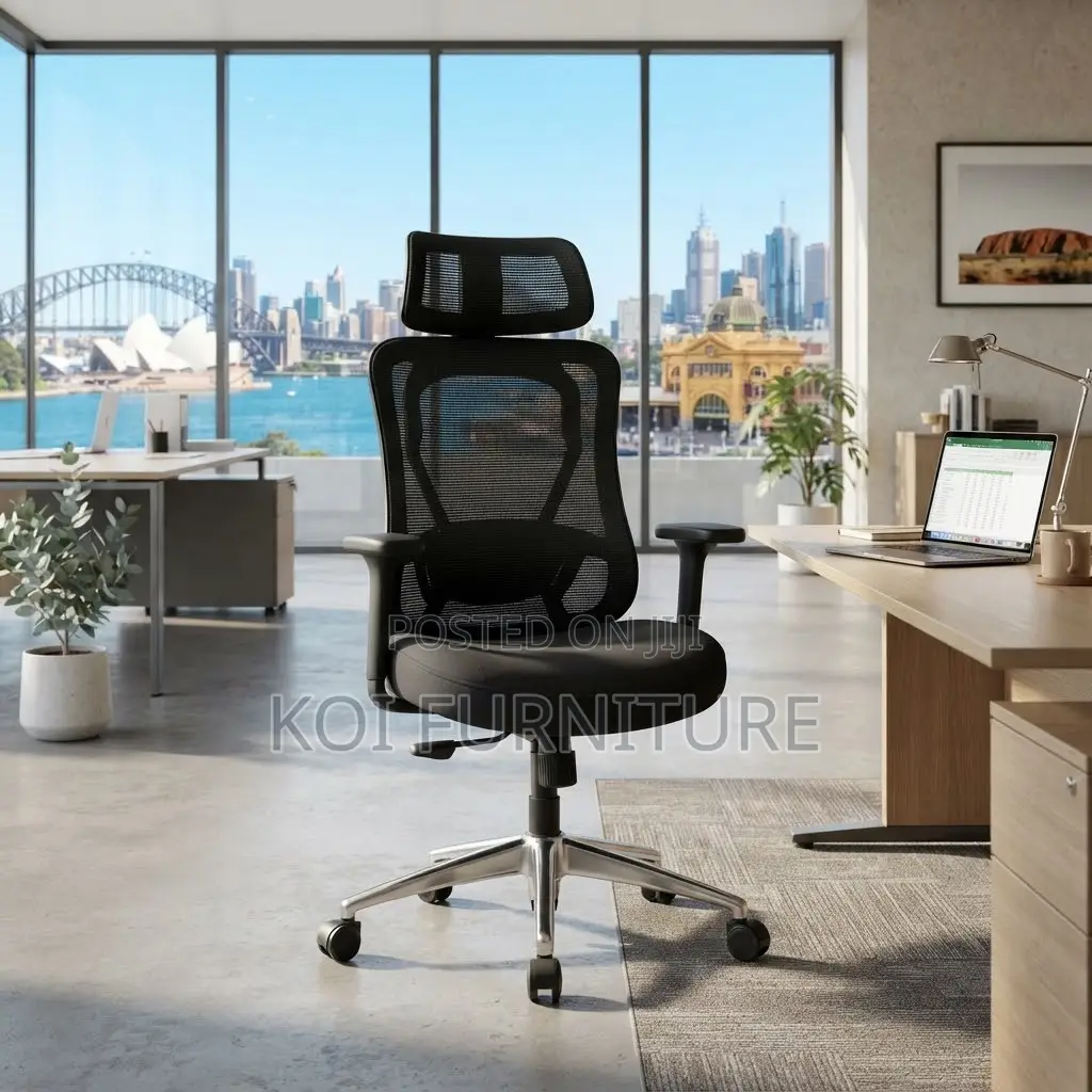 Office Chairs; Ergonomical High Backrest Lumbar Supportive Office Seat