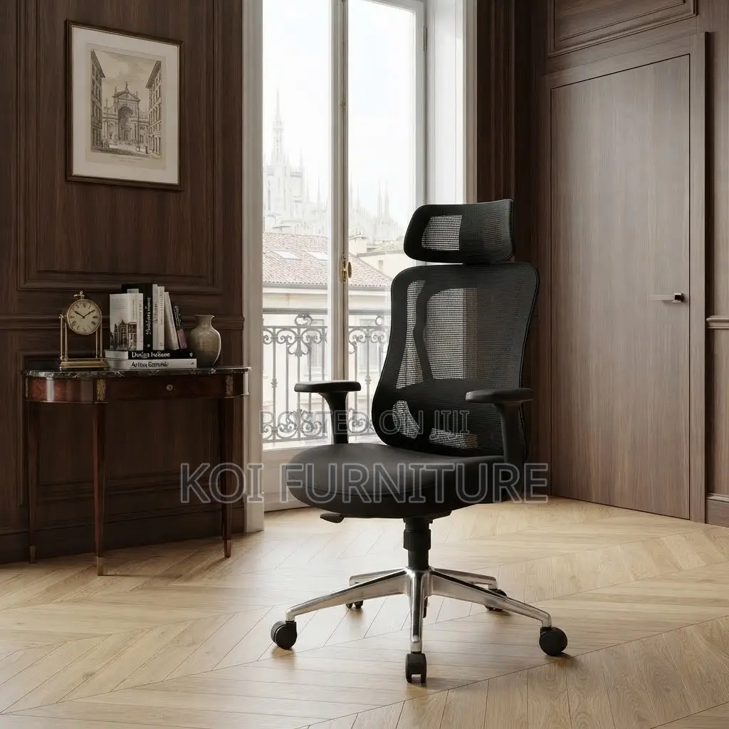 Office Chairs; Ergonomical High Backrest Lumbar Supportive Office Seat