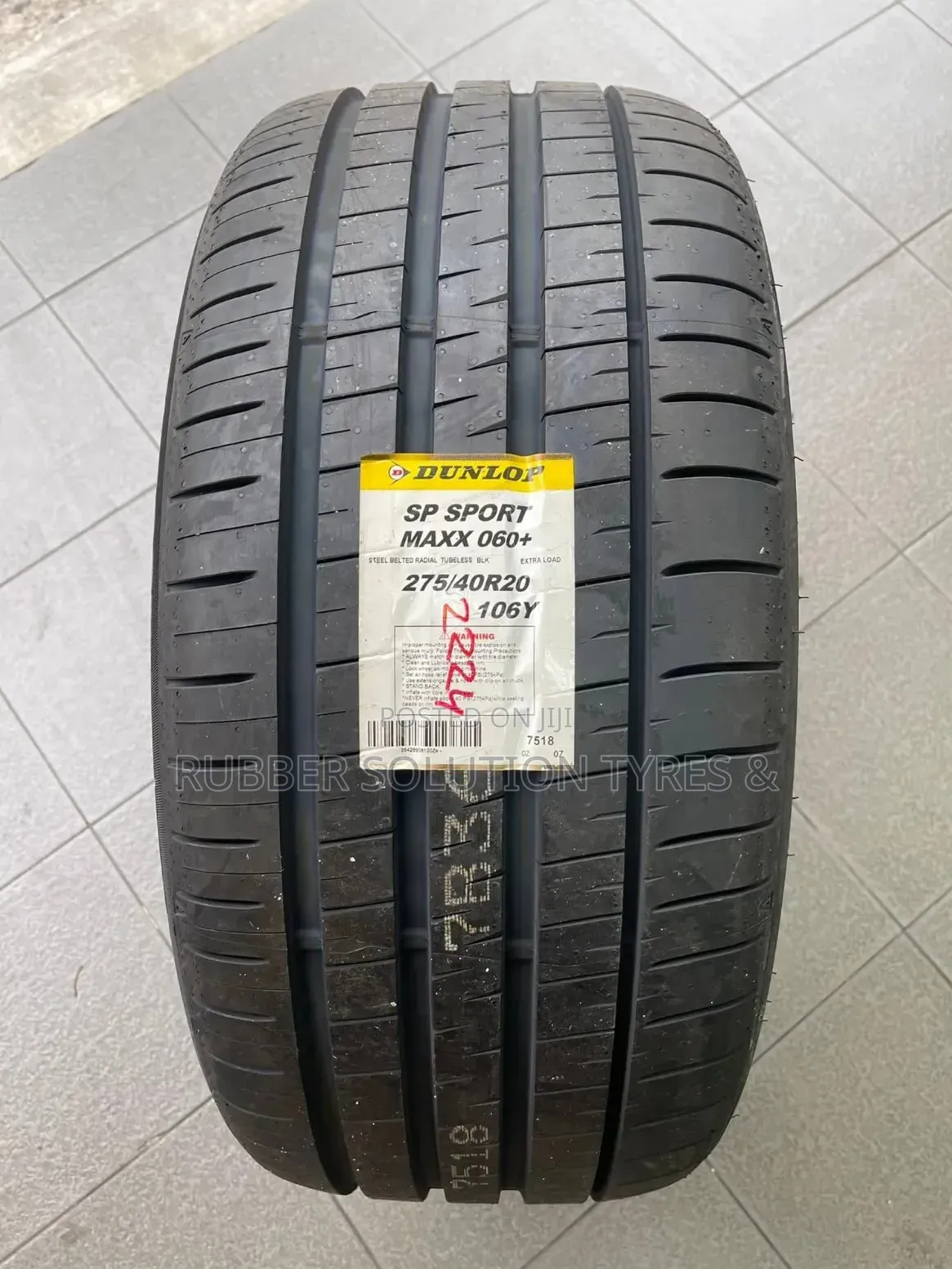 275 /40 R20 Dunlop Tyres 106y Sp Sport Made in Japan